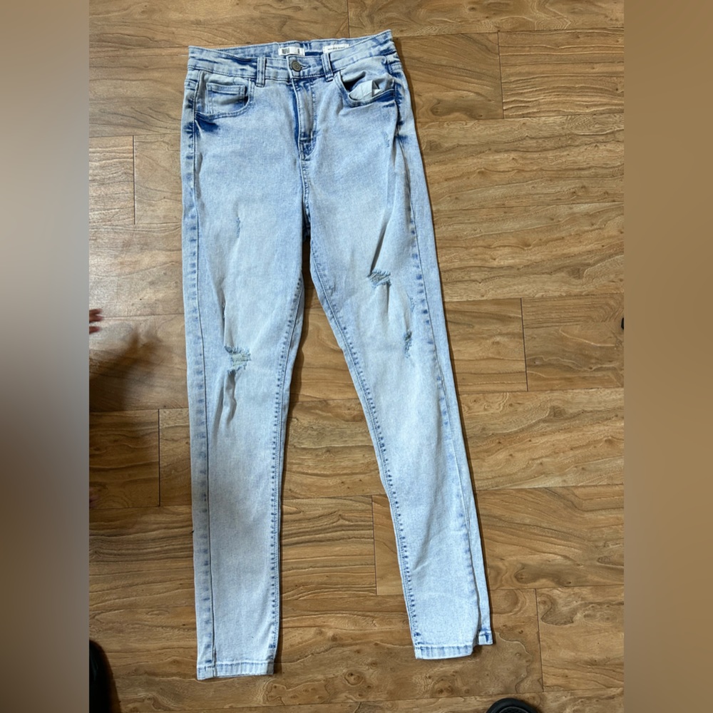 High rise skinny jeans